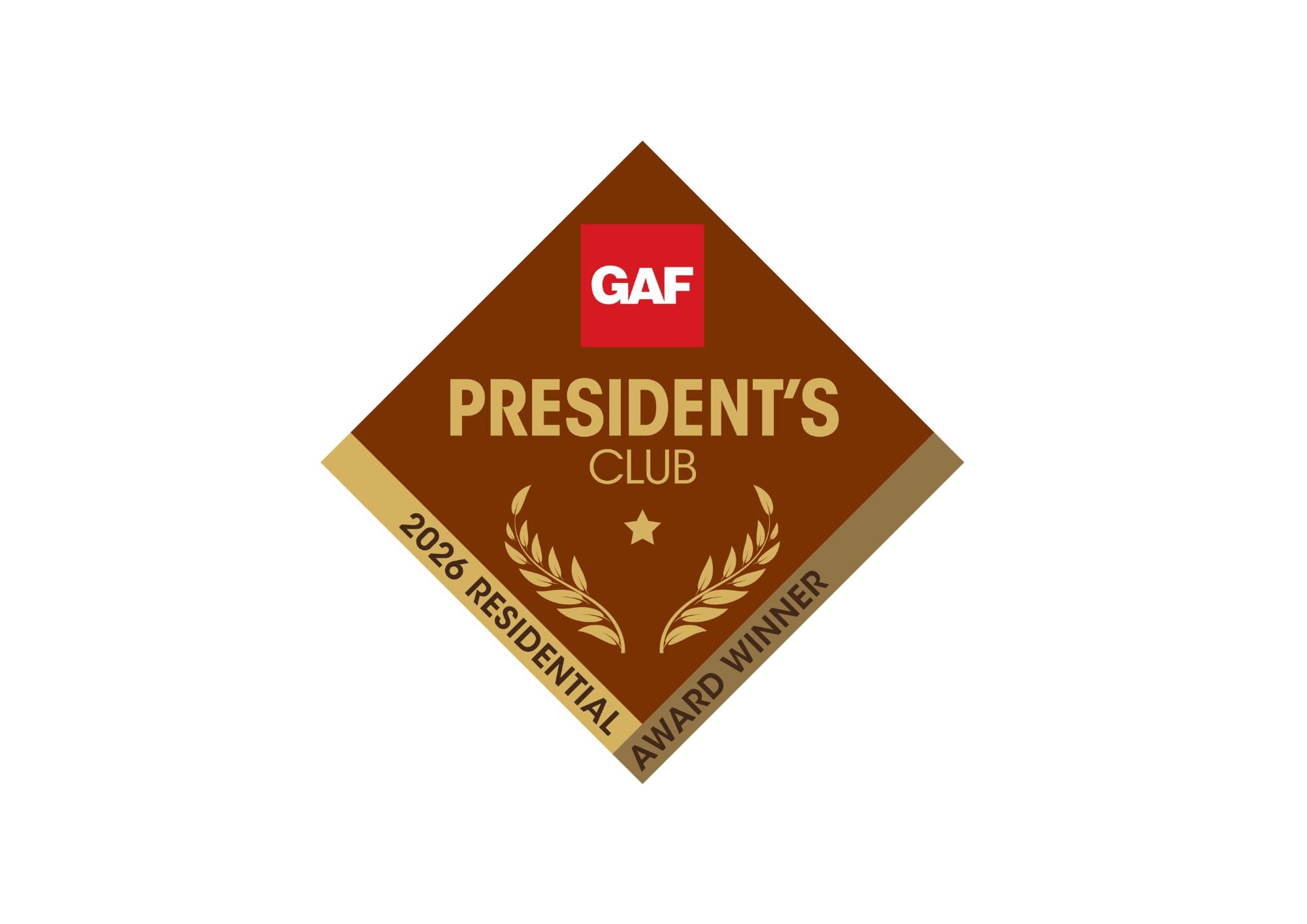 Eminent Roofing Earns GAF President’s Club Status in 2026