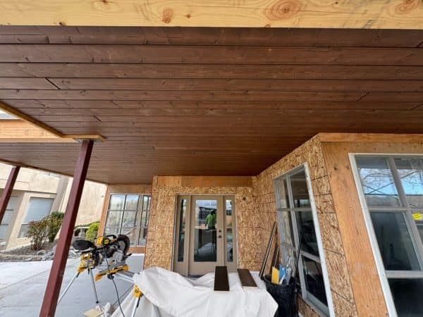 Beautiful WoodTone Soffit Installation Adds Warmth & Style to Outdoor Living Space in Tri-Cities, WA