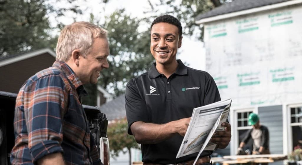 Consultation in the Eminent Roofing showroom