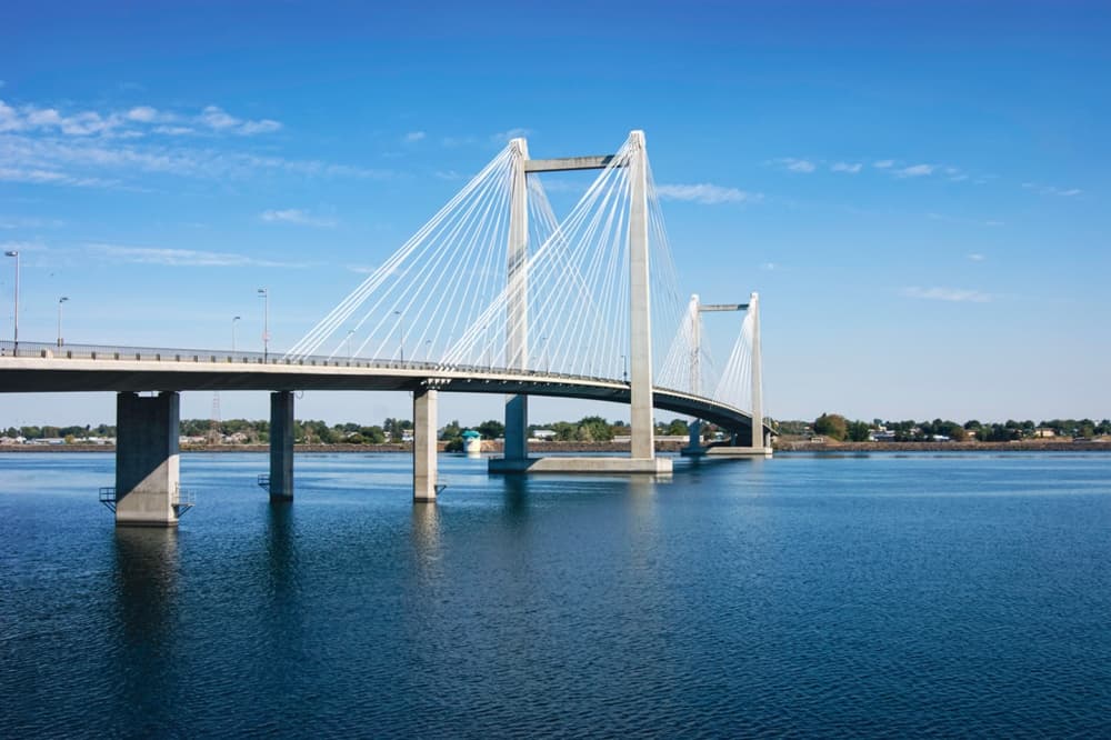 Ed Hendler Cable Bridge over the Columbia River near Richland, Washington