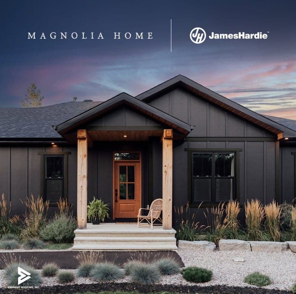 Modern home exterior representing a completed Tri-Cities roofing and siding project