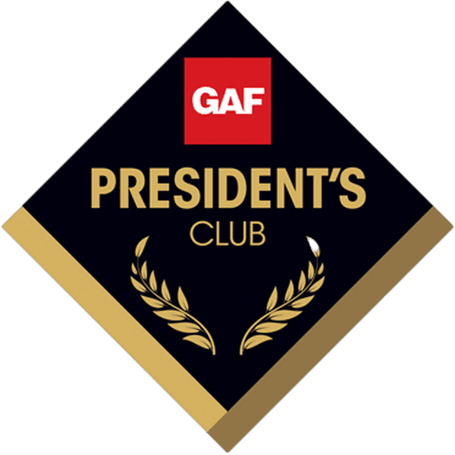 GAF President's Club 1-Star Residential Award Winner