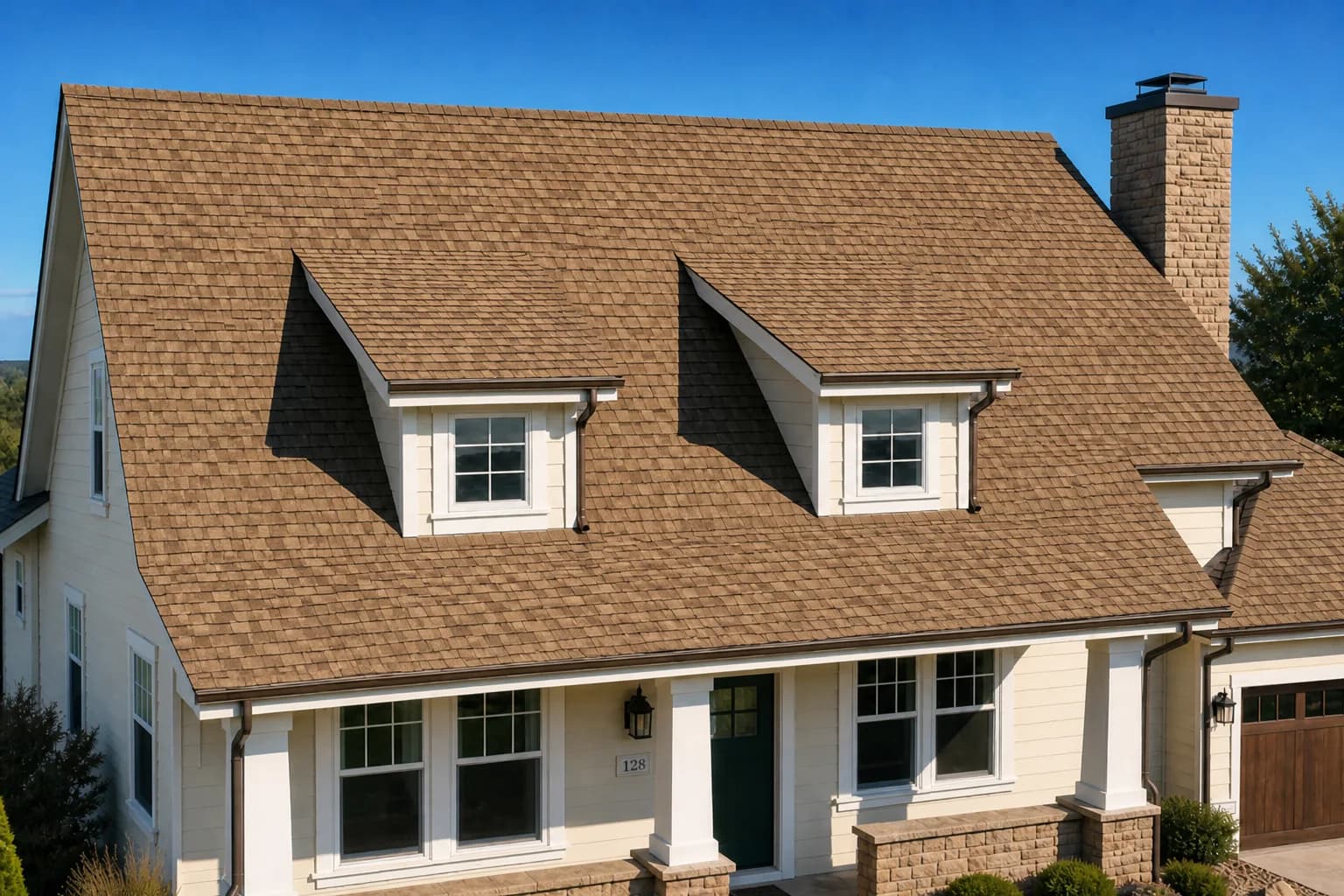 Shakewood architectural shingles, Roof Close