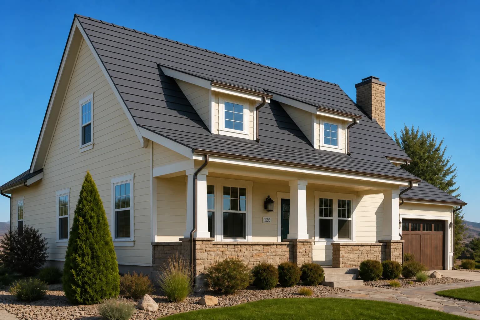 Metal Shingle, Left Elevation