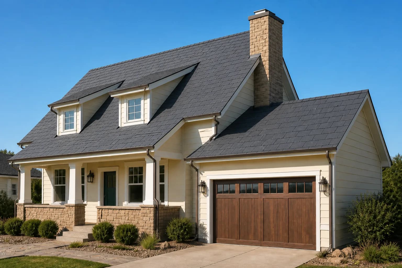 Synthetic Tile, Garage Side